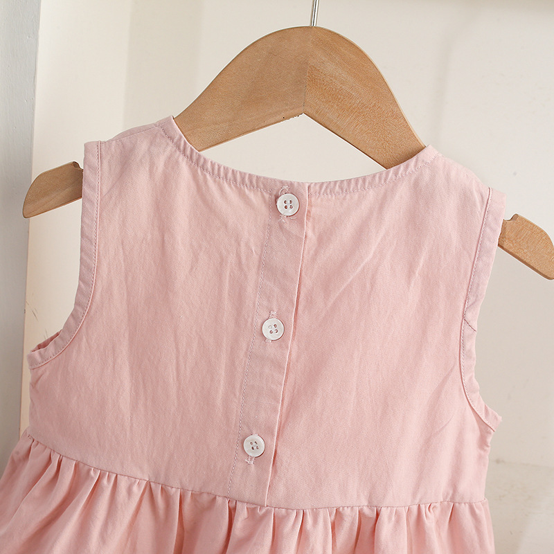Pink Sleeveless Ruffled Top Matching 2pcs Shorts Set