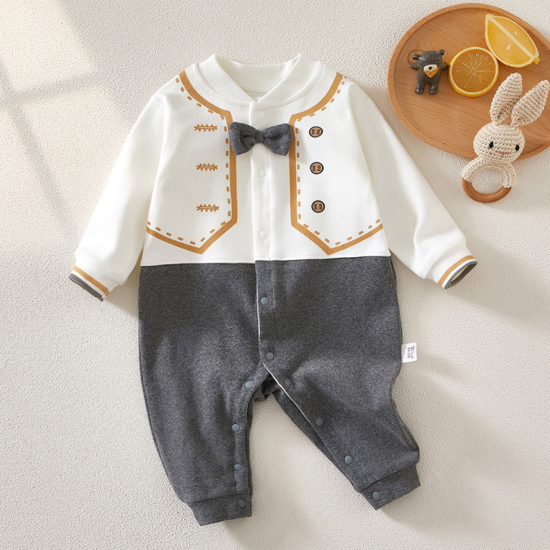 Baby Bow Ties and Prints Romper -kissminis