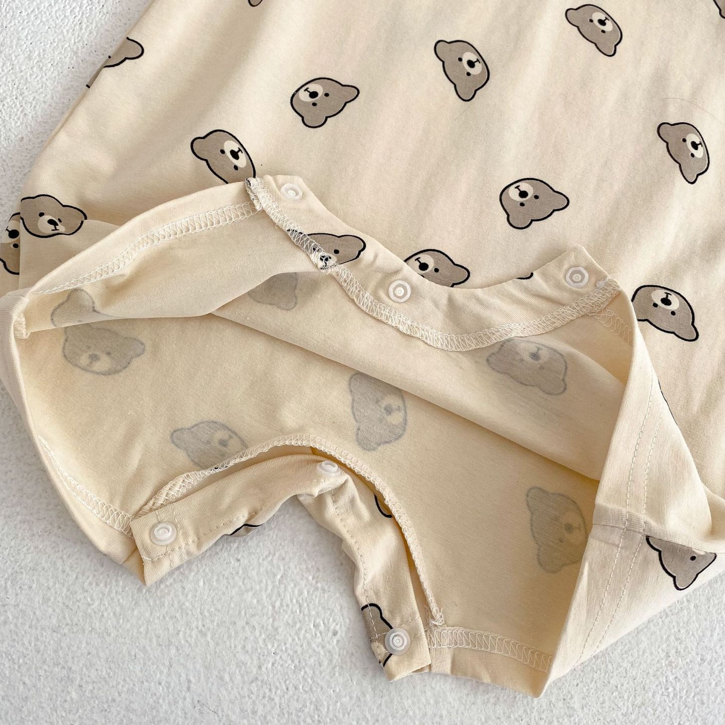 2pcs Baby Bear Romper with Removable Towel Set-kissminis
