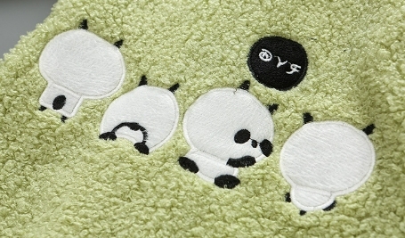 Baby Boy/Girl Panda Graphic Hooded Fluff Hooded Long Sleeve Romper-kissminis