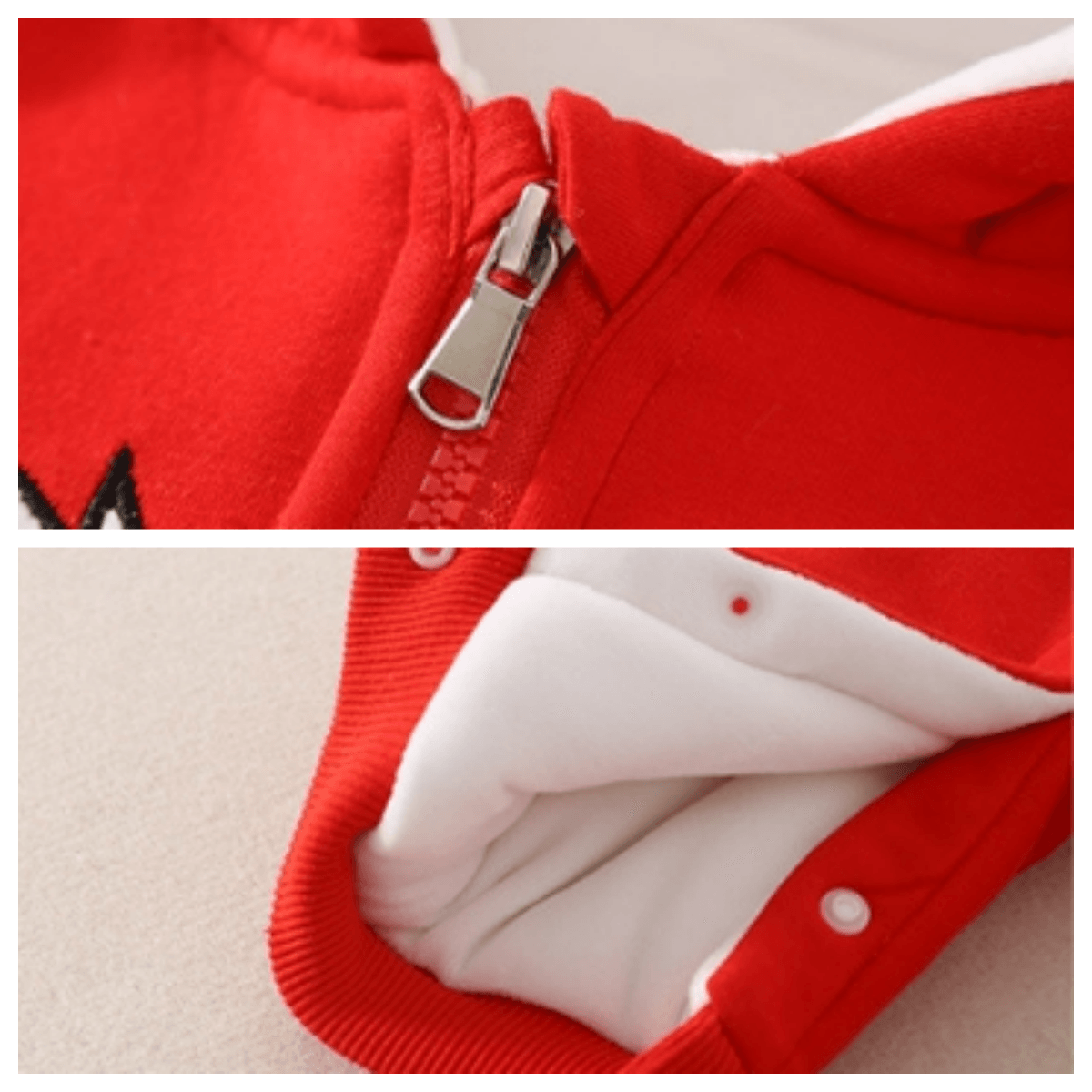 Baby Girl/Boy Winter Thicken Chinese New Year Long Sleeve Hooded Romper-kissminis