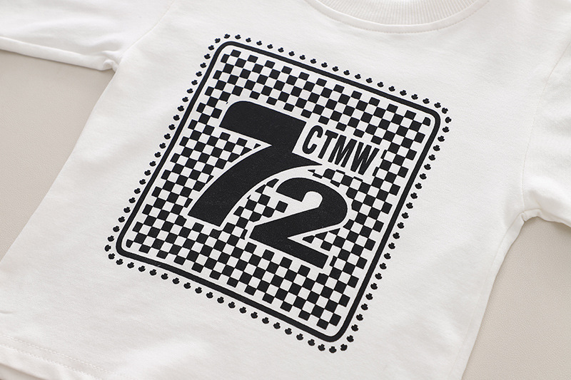 Toddler Boy/Girl Number Print Three-Piece Set-kissminis
