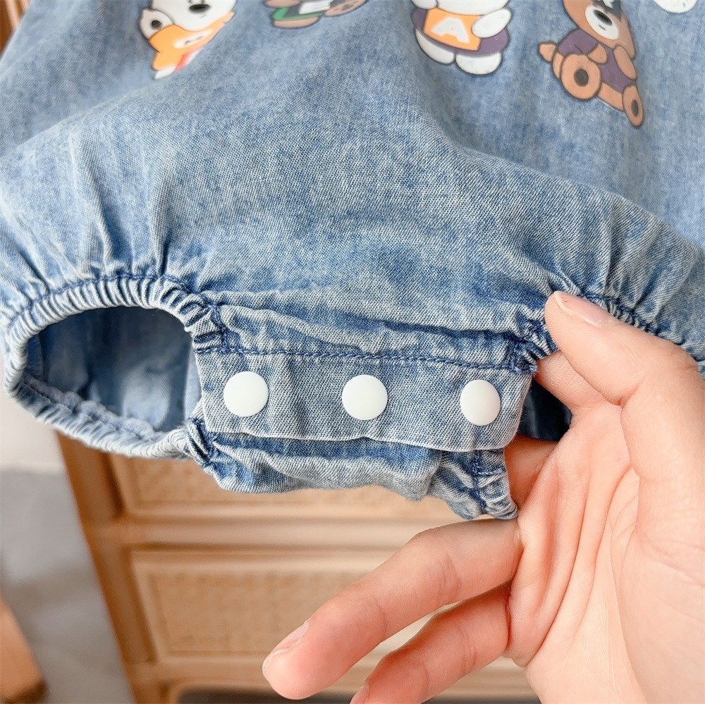 Baby Boy Bear Cowboy Bodysuit-kissminis