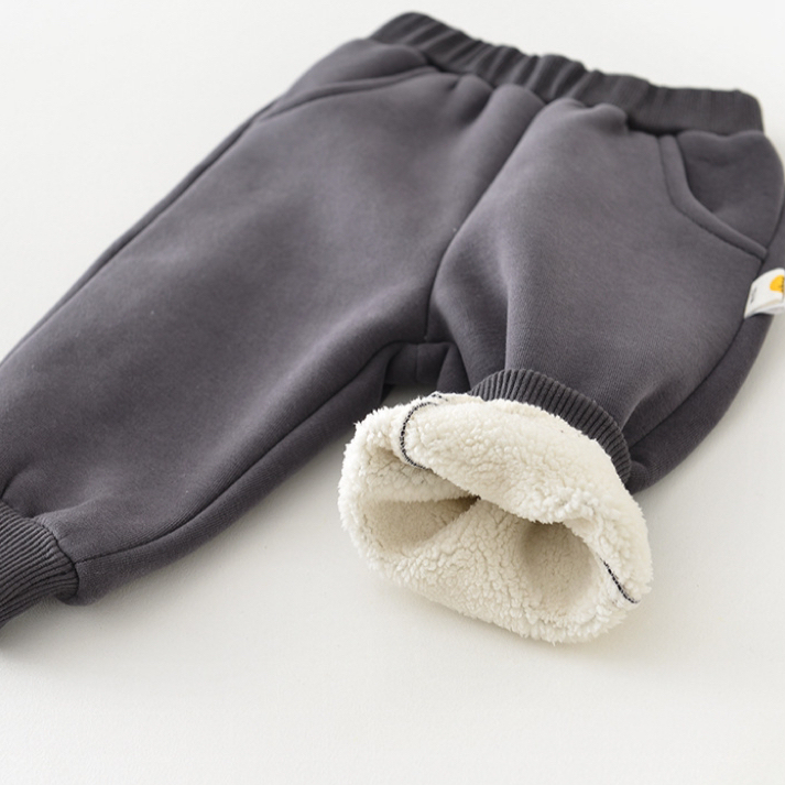2pcs Baby Boy Winter Thicken Question Mark Graphic Long Sleeve Sweatshirt with Pants Set-kissminis