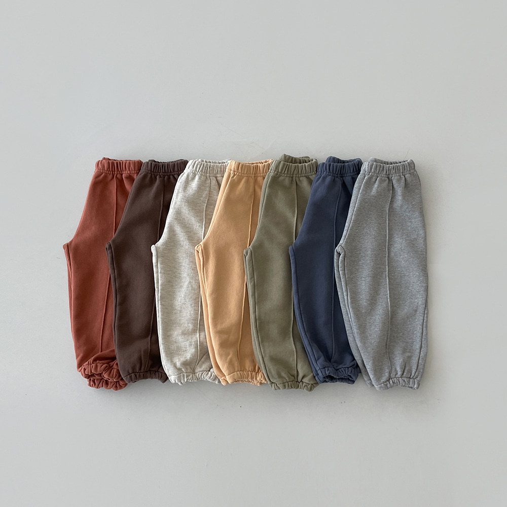 Baby Boy/Girl Solid Color Casual Elasticized Joggers Pants