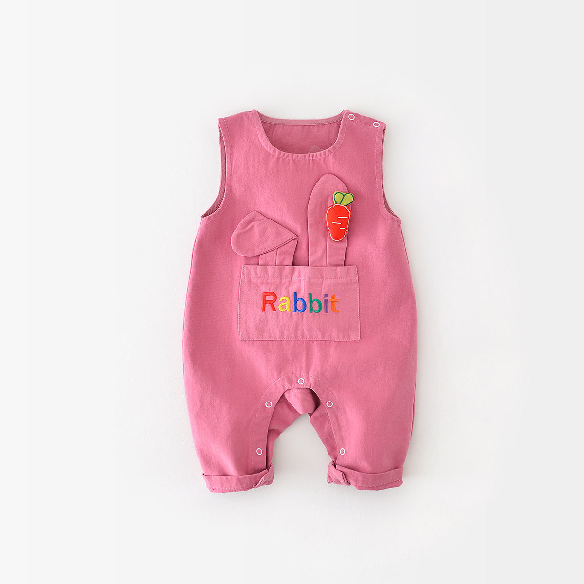Baby Gilrl Rabbit Pattern Sleeveless Romper-kissminis