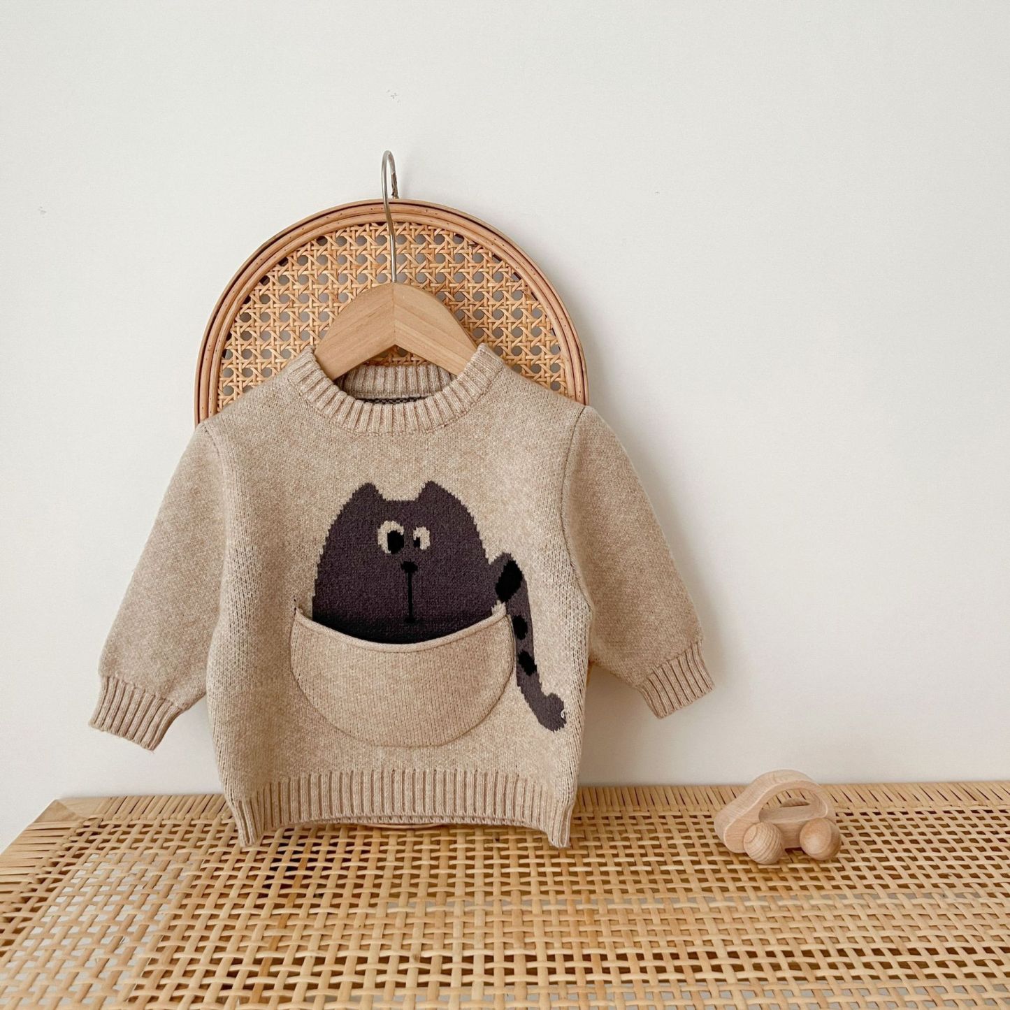 Baby Cartoon Animals Pocket Sweatshirt-kissminis