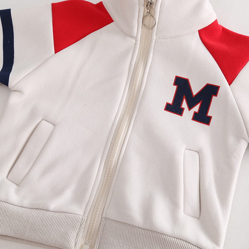 Baby Boy/Girl Letter Print Long Sleeves Sweatshirt Two-Piece Set-kissminis