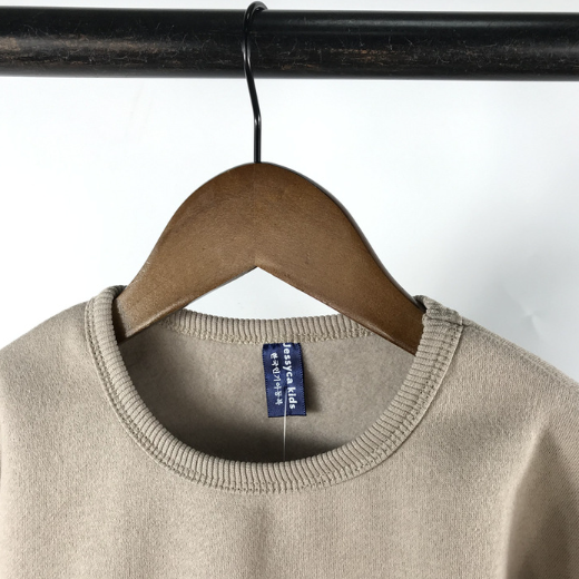 Toddler Boy/Girl Ins Style "N1" Print Solid Color Long Sleeves Sweatshirt-kissminis