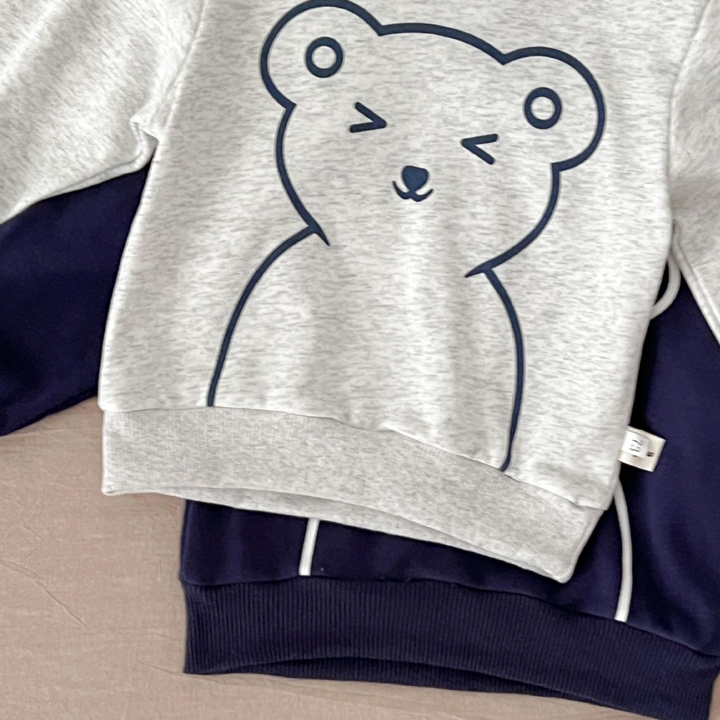 Baby Bear Graphic Hooded Sweatshirt and Pant Set-kissminis