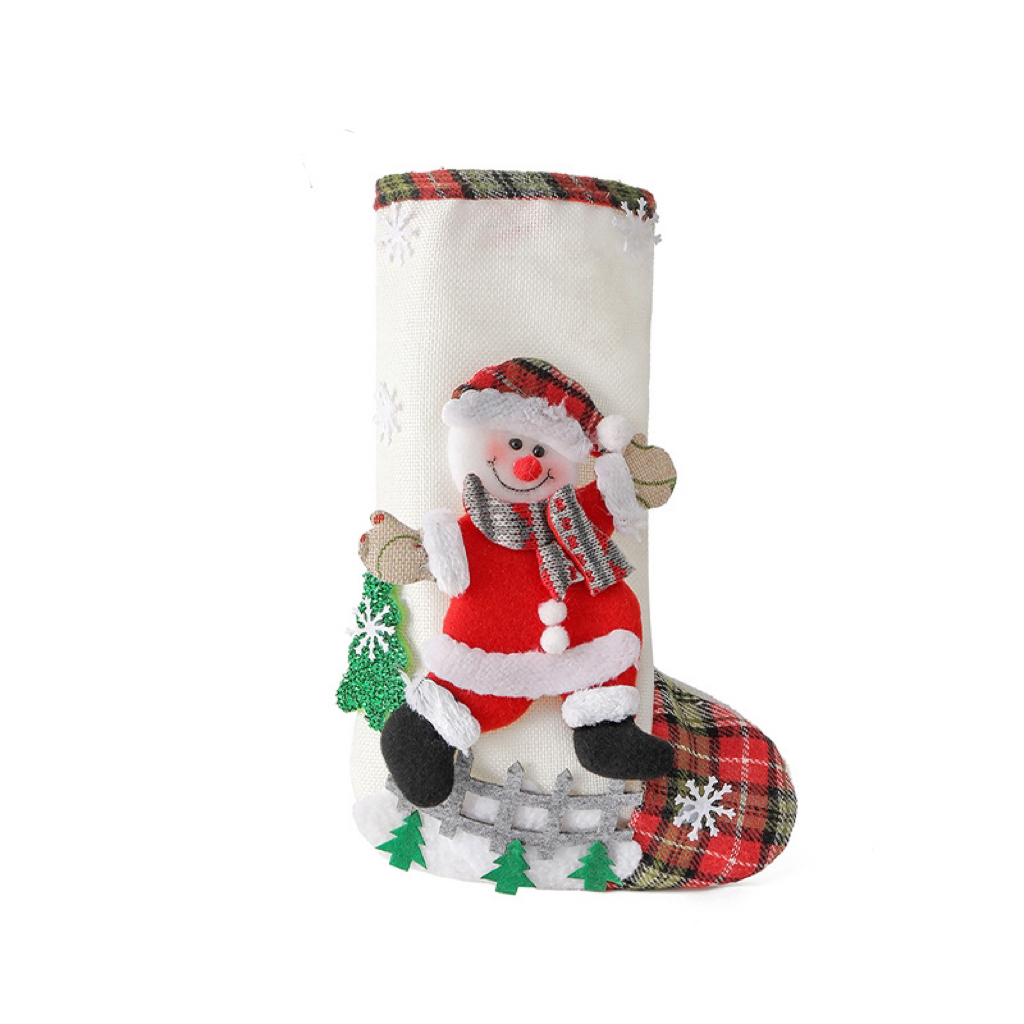 Christmas Style Hanging Stocking Decorations for Holiday Christmas Party-kissminis