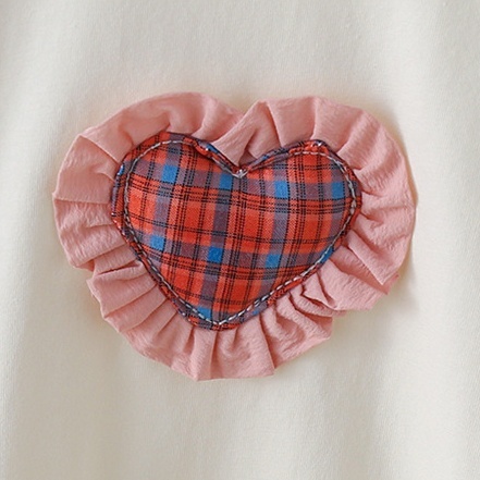 Baby Girl Heart Print Bodysuit-kissminis
