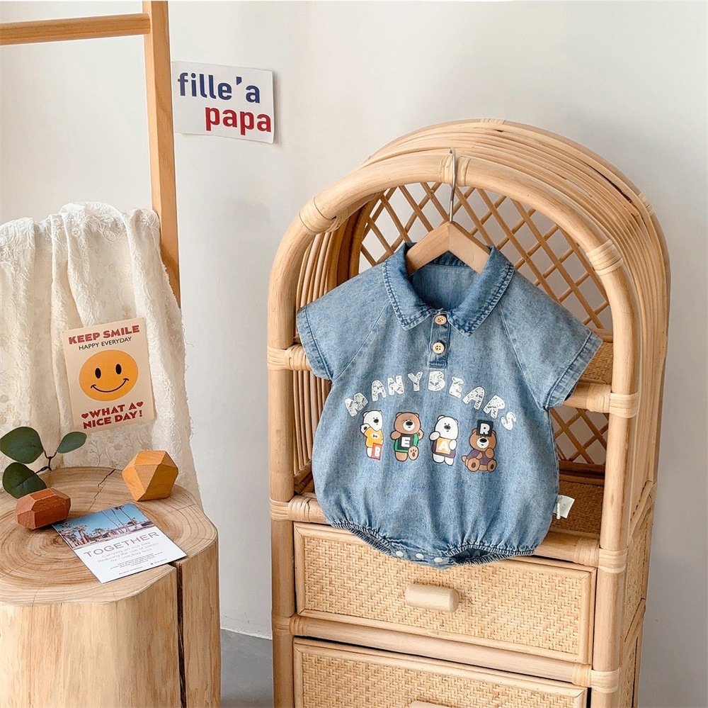Baby Boy Bear Cowboy Bodysuit-kissminis