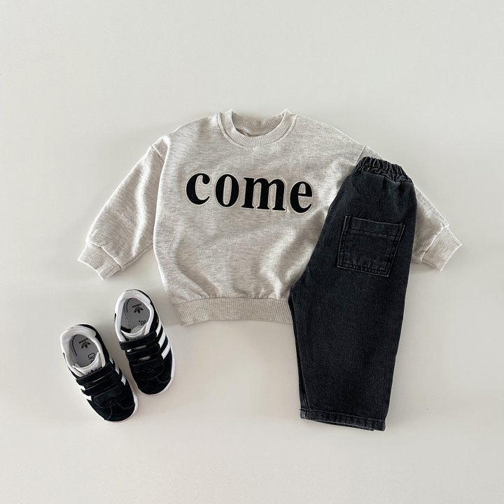 Toddler Boy/Girl Loose Letter Pullover Round Neck T-Shirt-kissminis