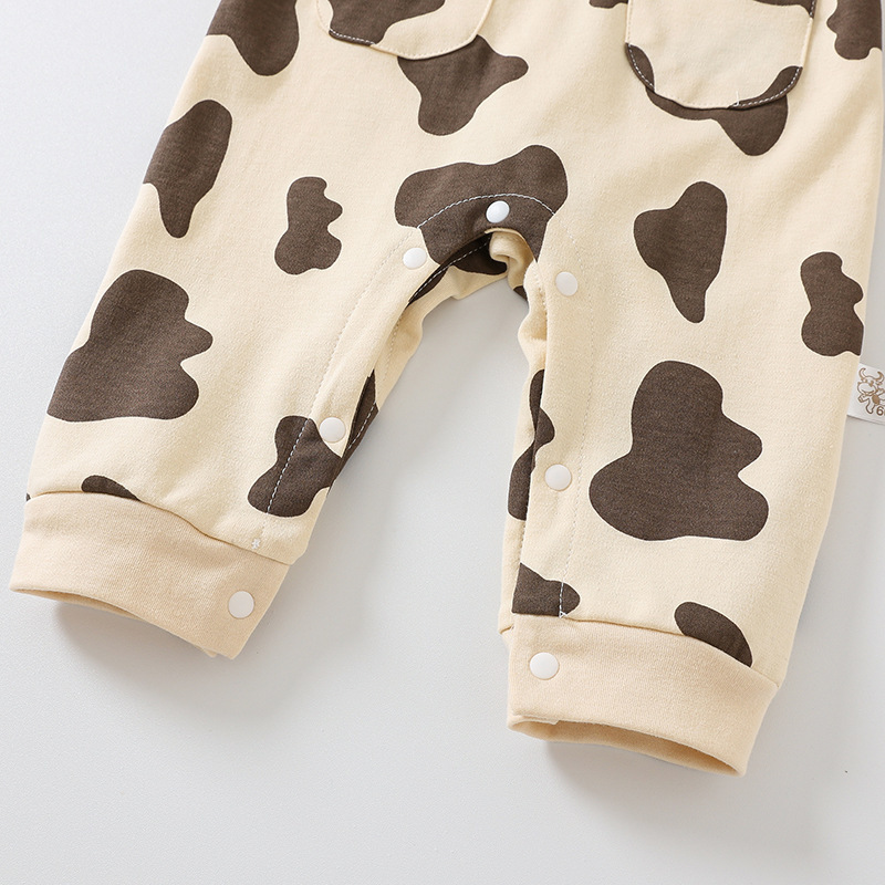 2pcs Baby Yellow T-shirt with Cow Pants Set -kissminis