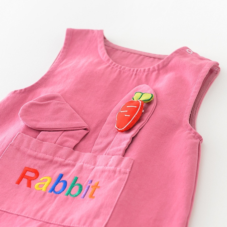 Baby Gilrl Rabbit Pattern Sleeveless Romper-kissminis