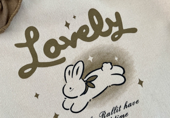 Baby Girl Lovely Rabbit Graphic Romper-kissminis