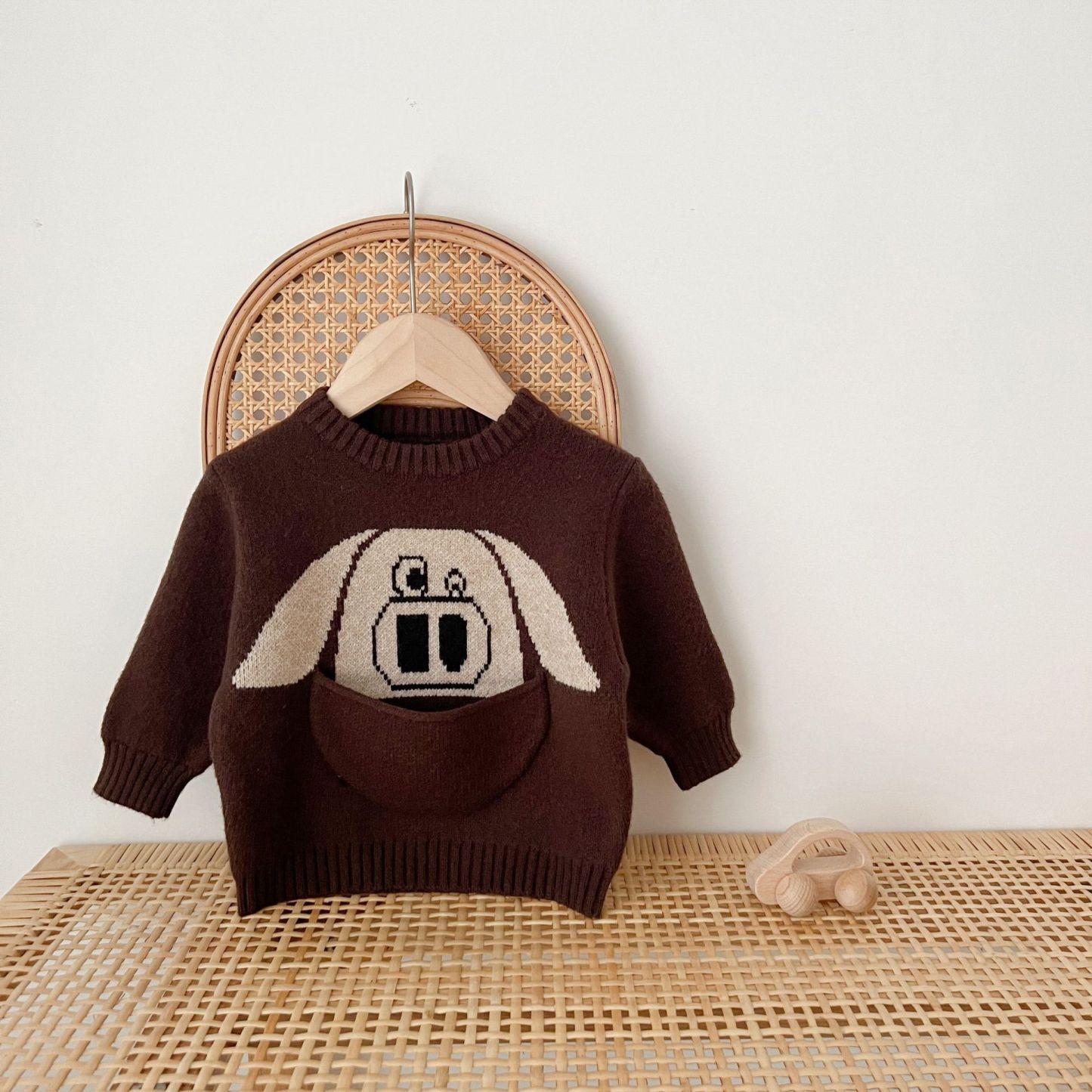 Baby Cartoon Animals Pocket Sweatshirt-kissminis