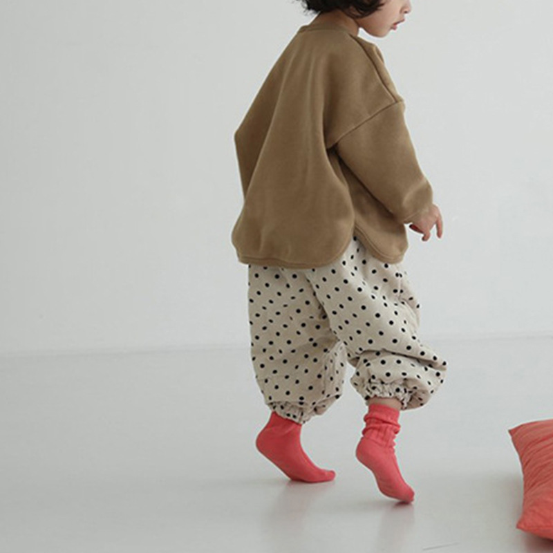 Toddler Boy/Girl Ins Style "N1" Print Solid Color Long Sleeves Sweatshirt-kissminis