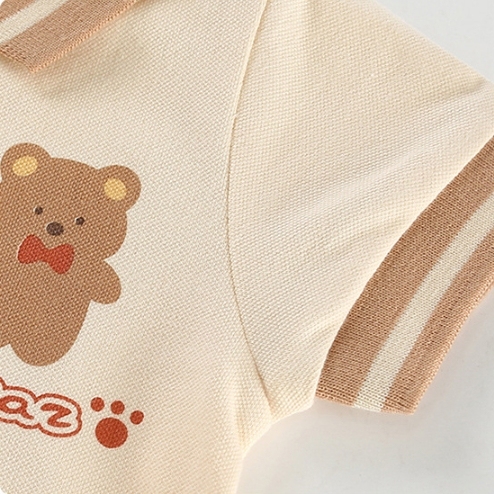 Baby Boy/Girl Super Bear Print Romper-kissminis