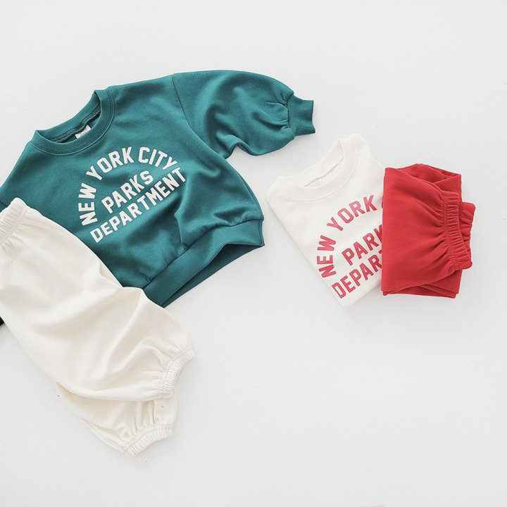 2pcs Baby Alphabet Sweatshirt and Leg-bound Pants Set-kissminis