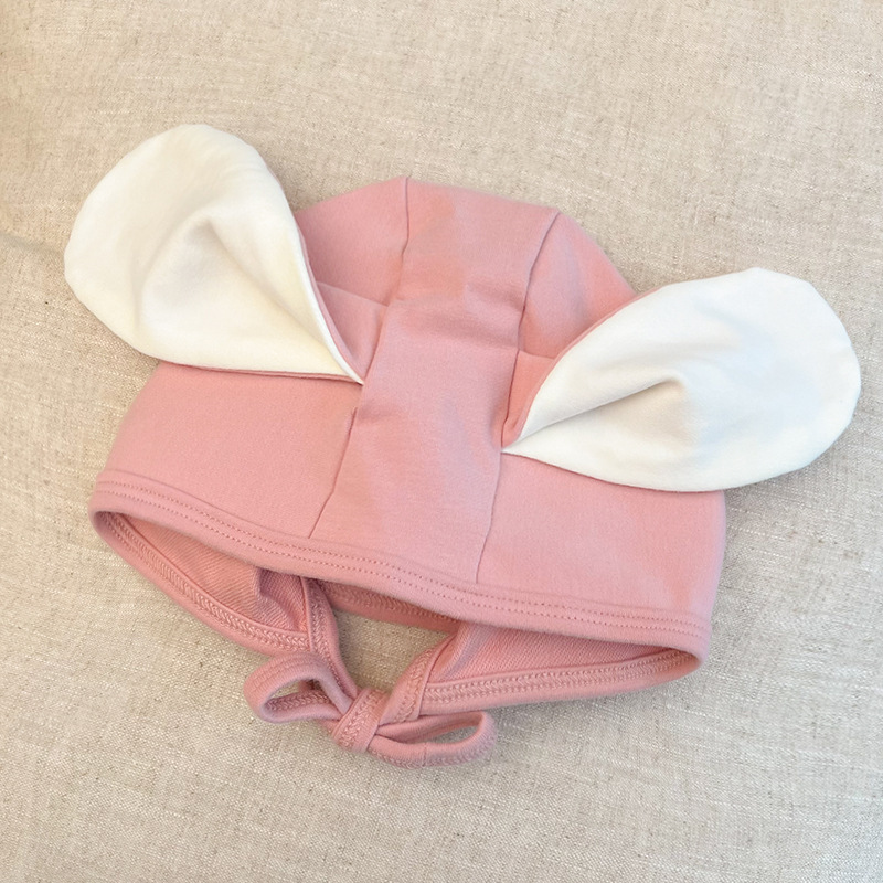 Baby Girl Cute Rabbit Design Long Sleeve Romper and Hat Set-kissminis