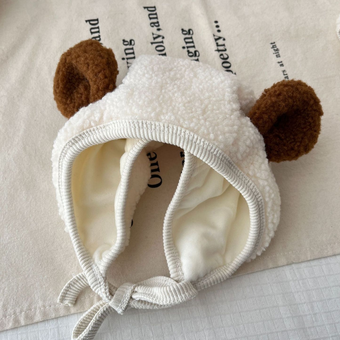 Baby Boy/Girl Cute Dog Design Long Sleeve Bodysuit and Hat Set-kissminis