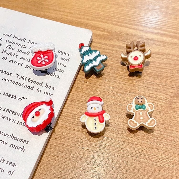Baby Girl Cute Christmas Santa Claus Hair Clip-kissminis