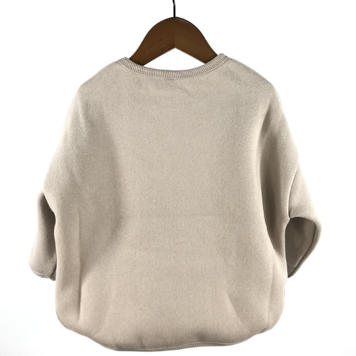 Toddler Boy/Girl Ins Style "N1" Print Solid Color Long Sleeves Sweatshirt-kissminis