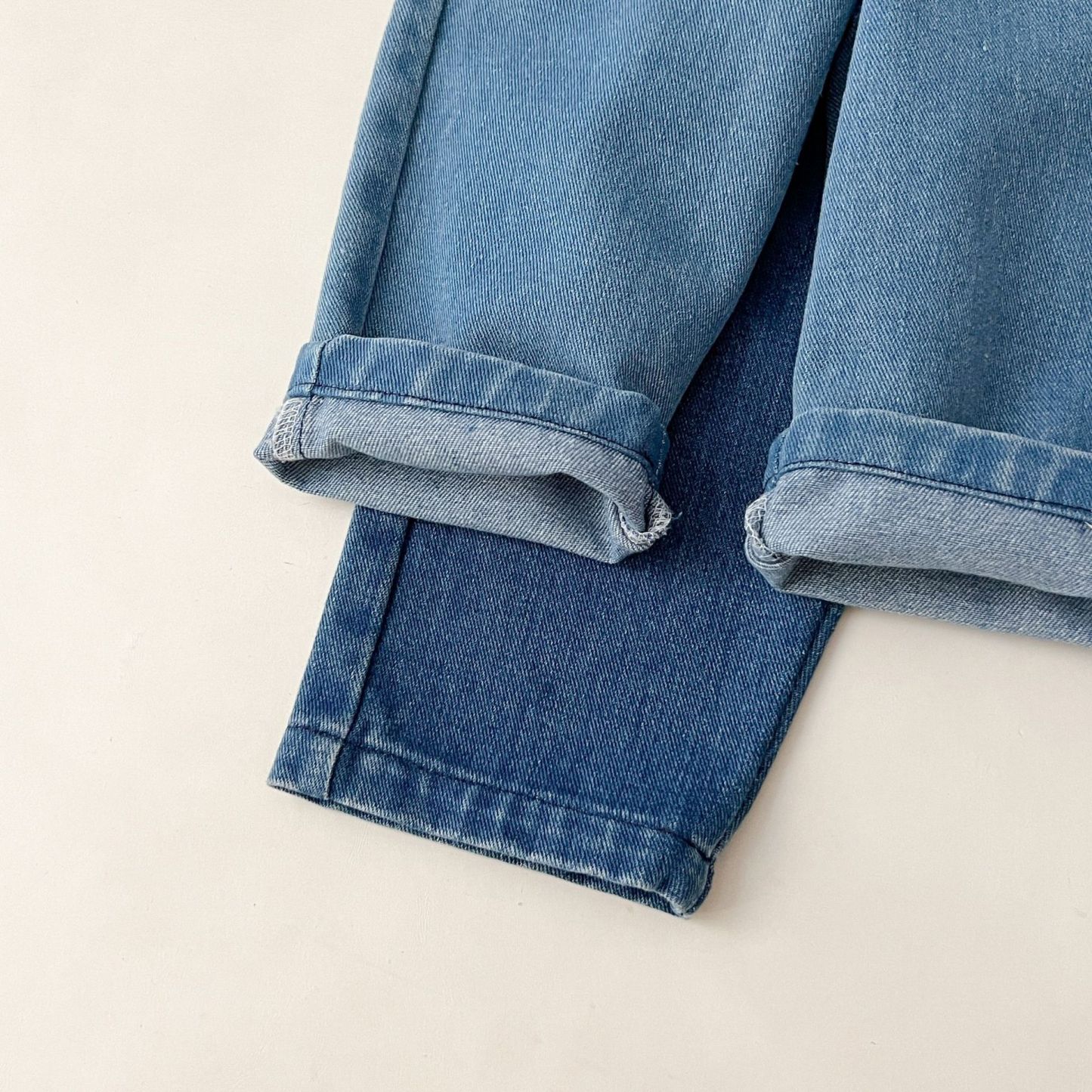 2pcs Baby Solid Color Denim Jacket and Pants Set-kissminis
