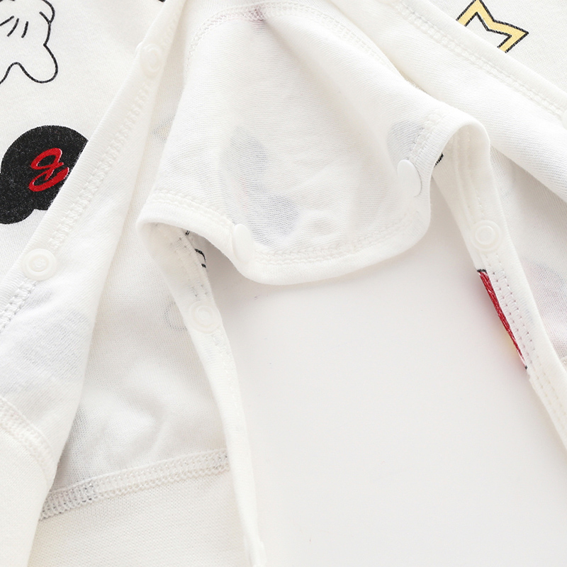 Baby Long Sleeve Cotton Boneless Printed Romper