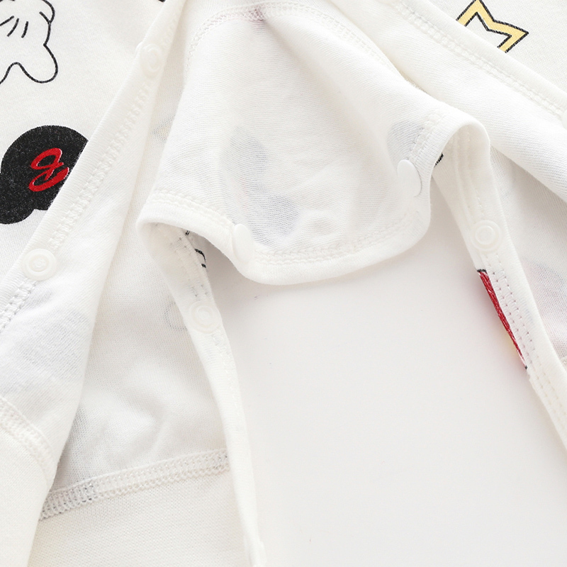 Baby Long Sleeve Cotton Boneless Printed Romper