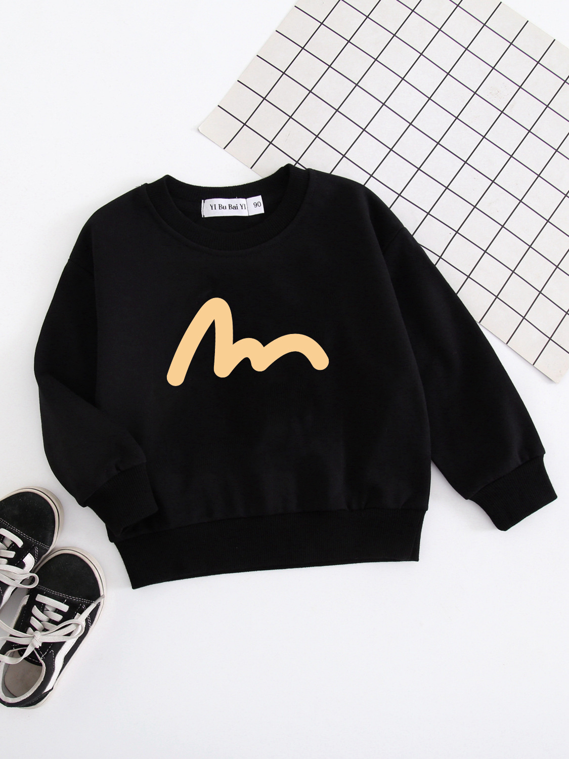 Thicken Parent-Children Clothing Patterned Solid Colors Sweatshirt or Romper-kissminis