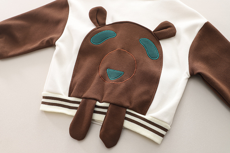 Toddler Boy/Girl Allover Teddy Bear Three-Piece Set-kissminis