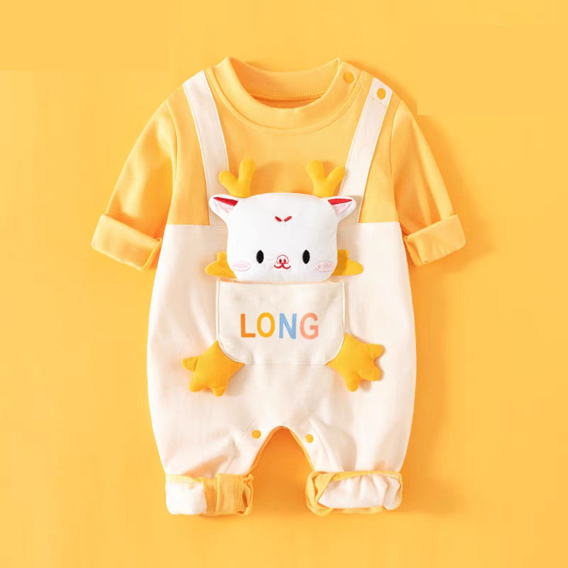 Baby Boy/Girl Cute Dragon Pattern Romper -kissminis