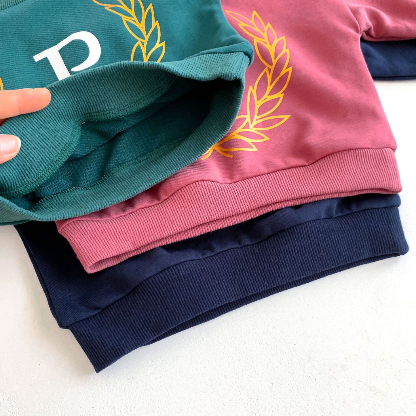 2pcs Baby Boy/Girl Letter Print Long Sleeve Sweatshirt with Pants Set-kissminis