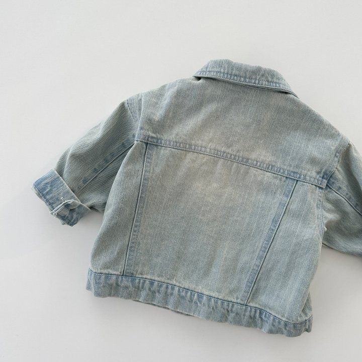 Toddler Boy/Girl Solid Color Denim Blouse-kissminis
