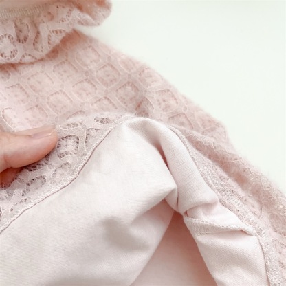 Baby Girl Floral Graphics Solid Color Long Sleeve Hooded Cloak-kissminis