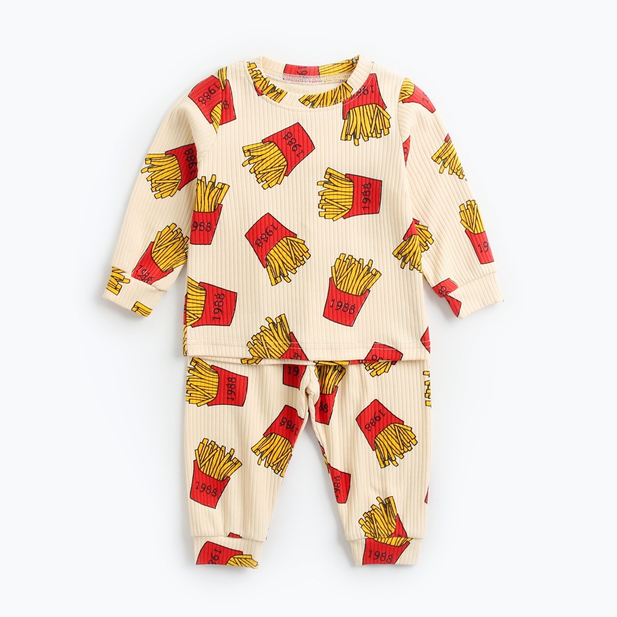 2pcs Baby Boy/Girl Cute Cartoon Pattern Long Sleeve Sweatshirt and Pants Set-kissminis