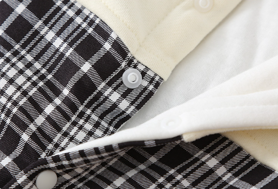 Baby Boy/Girl Classic Bear Pattern Striped Long Sleeve Romper-kissminis