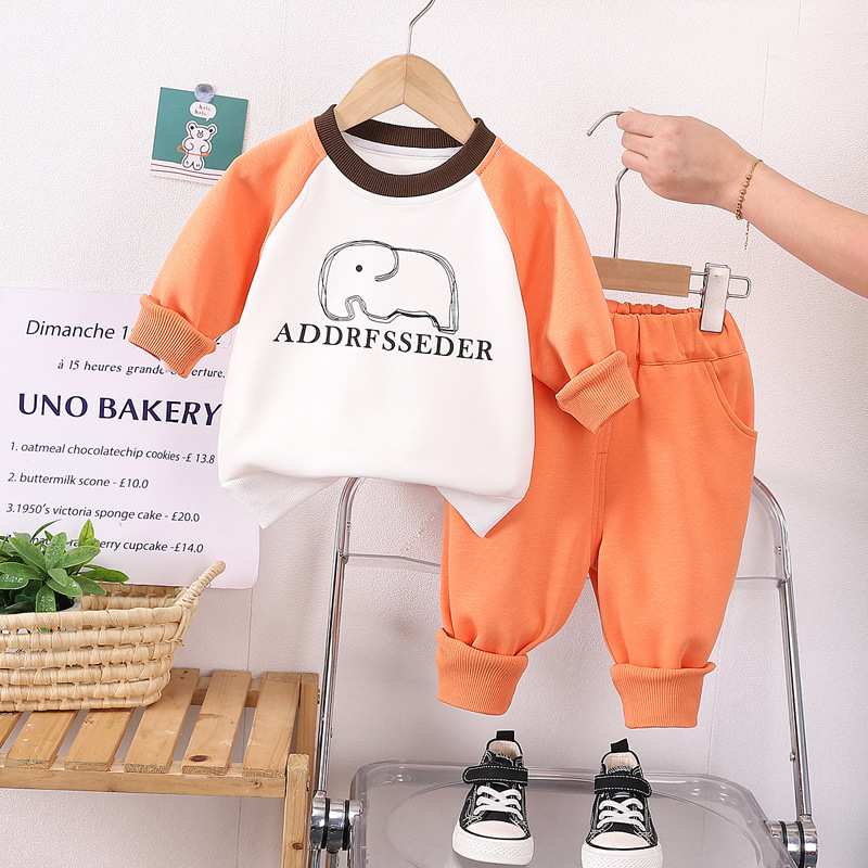 Toddler Boy/Girl Elephant Print Three-Piece Set-kissminis