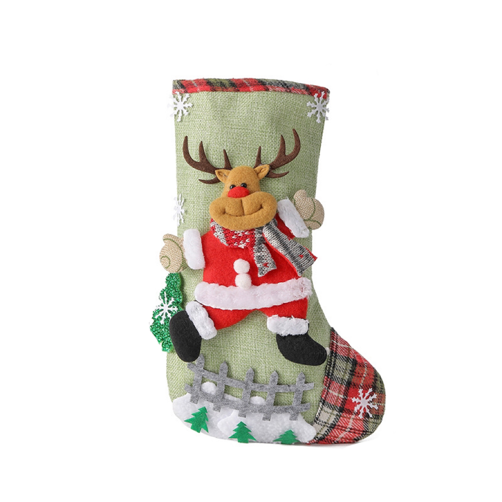 Christmas Style Hanging Stocking Decorations for Holiday Christmas Party-kissminis