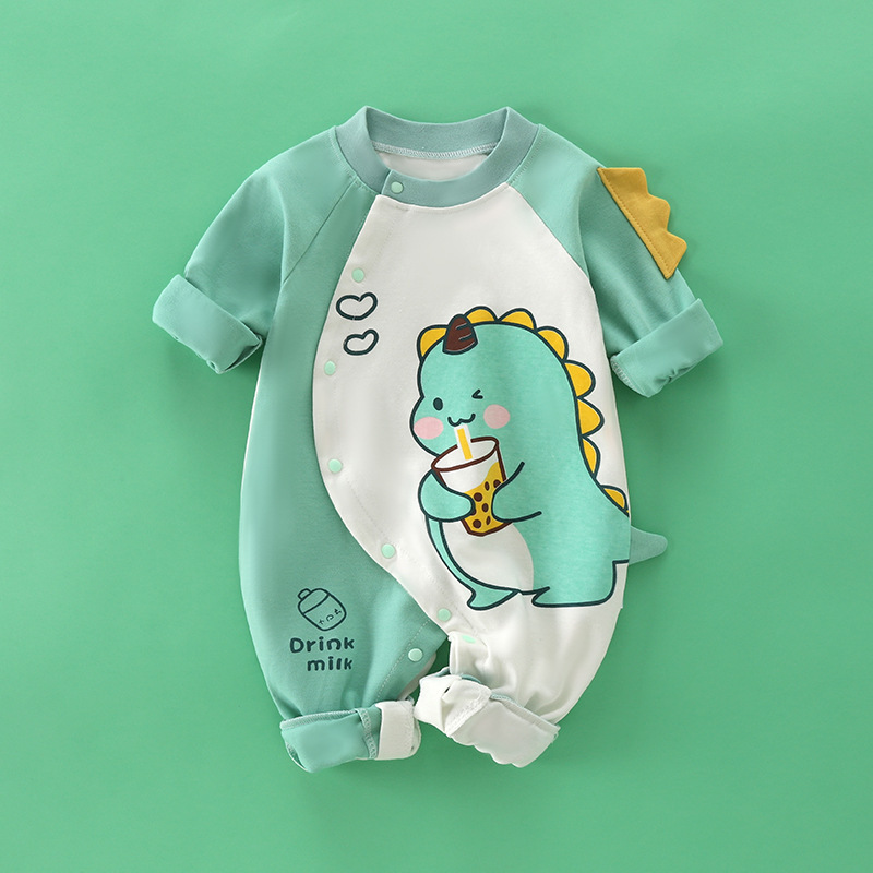 Baby Boy/Girl Cute Dinosaur Printed Romper -kissminis