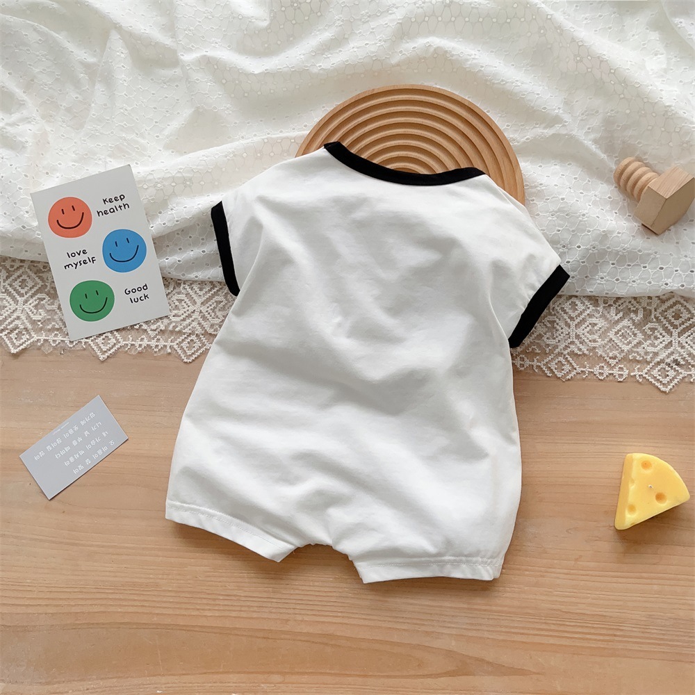 Baby Boy/Girl Pet Cartoon Printed Romper-kissminis