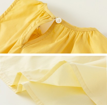 Baby Toddler Girl Block Color Sleeveless Dress