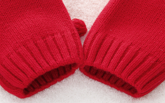 Baby Toddler Boy/Girl Christmas Style Santa Claus Design Knitted Long Sleeve Romper-kissminis