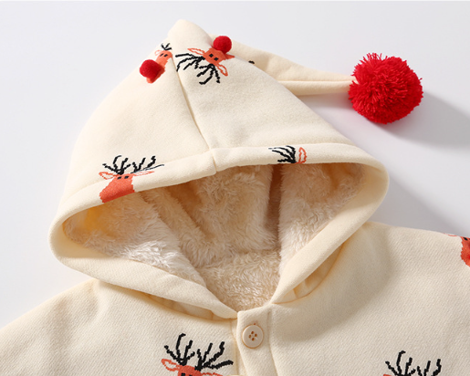 Baby Toddler Boy/Girl Cute Christmas Style Allover Elk Pattern Cape-kissminis