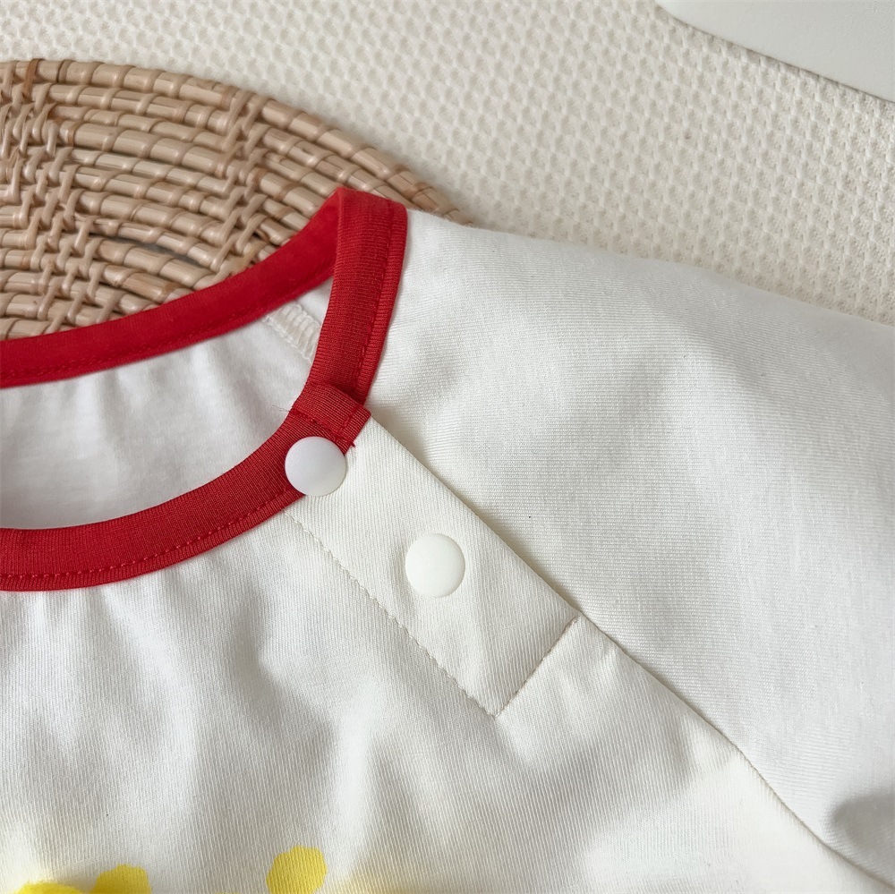 Baby Boy/Girl Pop Corn Printed Bodysuit-kissminis