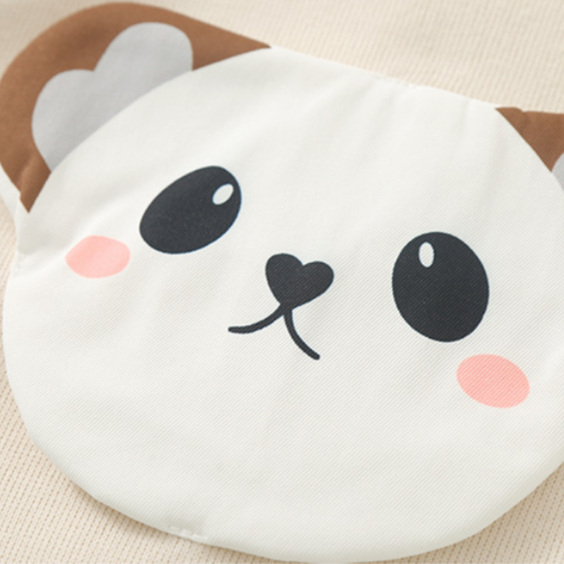 Baby Boy/Girl 3D Suspender Panda Pattern Long Sleeve Zipped Baseball  Romper