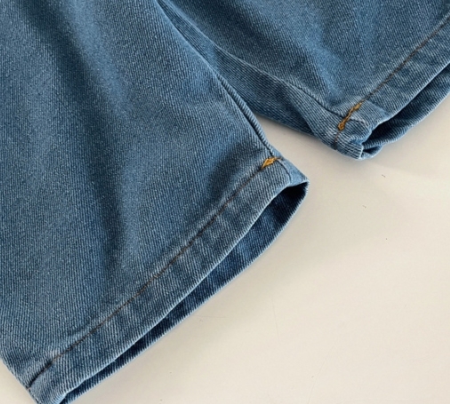 Baby Boy/Girl Denim Solid Color Romper-kissminis